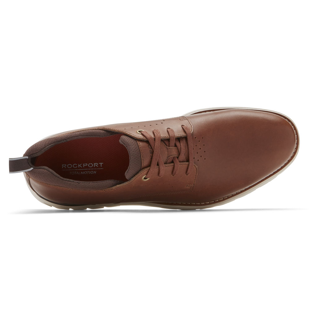 Rockport Oxfords For Mens Brown - Total Motion Sport Plain Toe - IW9438617